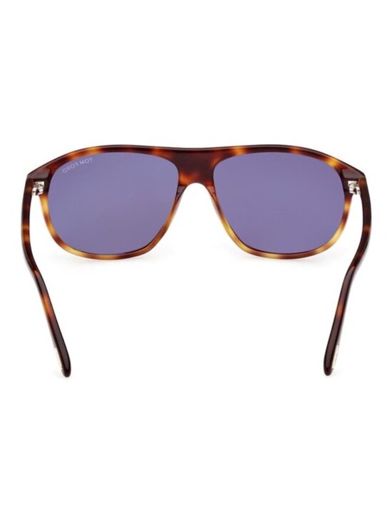 NWT Tom Ford Prescott 60mm Square Sunglasses Shiny Blonde Havana Blue - Unisex main image 5